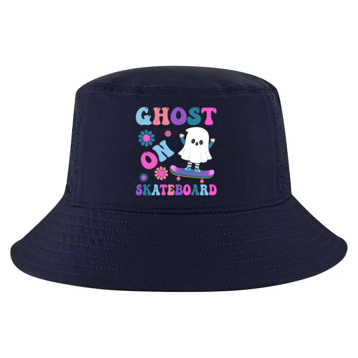 Halloween Ghost On Skateboard Cool Gift Cool Comfort Performance Bucket Hat