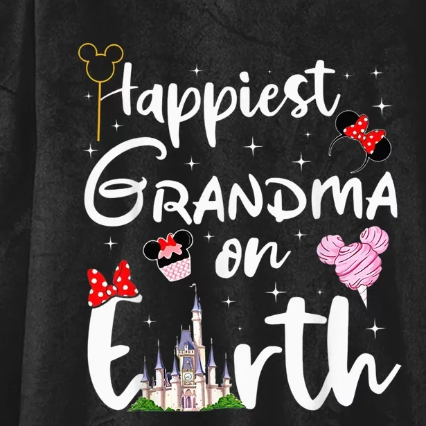 Happiest Grandma On Earth Hooded Wearable Blanket