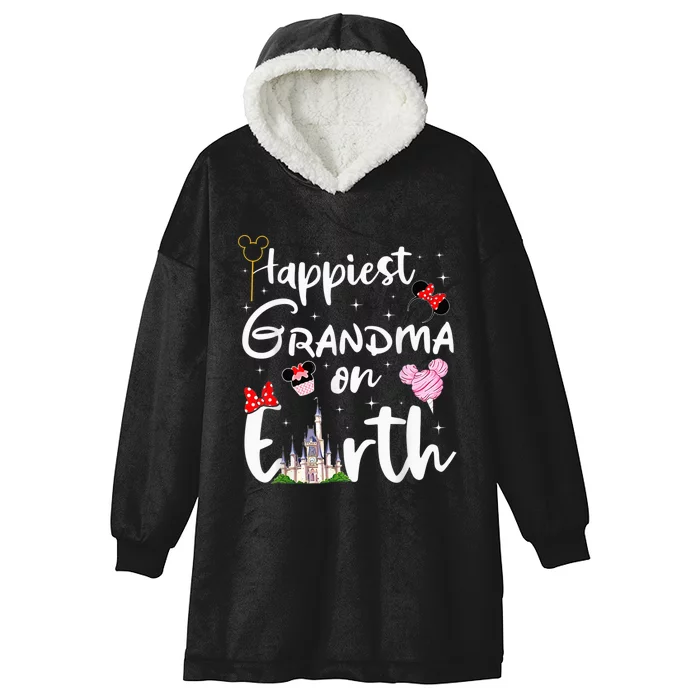 Happiest Grandma On Earth Hooded Wearable Blanket