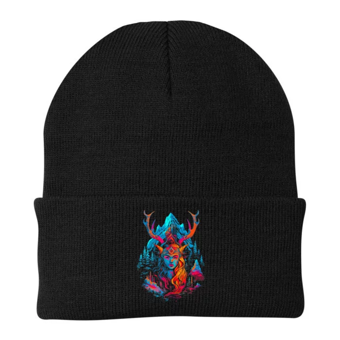 Hel Goddess Of Death Norse Mythology Viking Knit Cap Winter Beanie