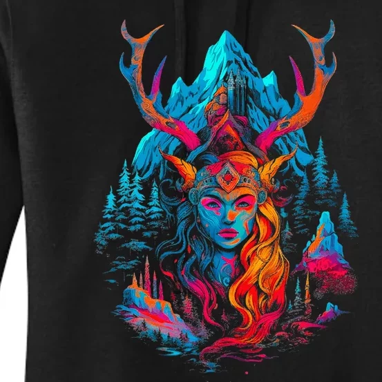 Hel Goddess Of Death Norse Mythology Viking Women's Pullover Hoodie