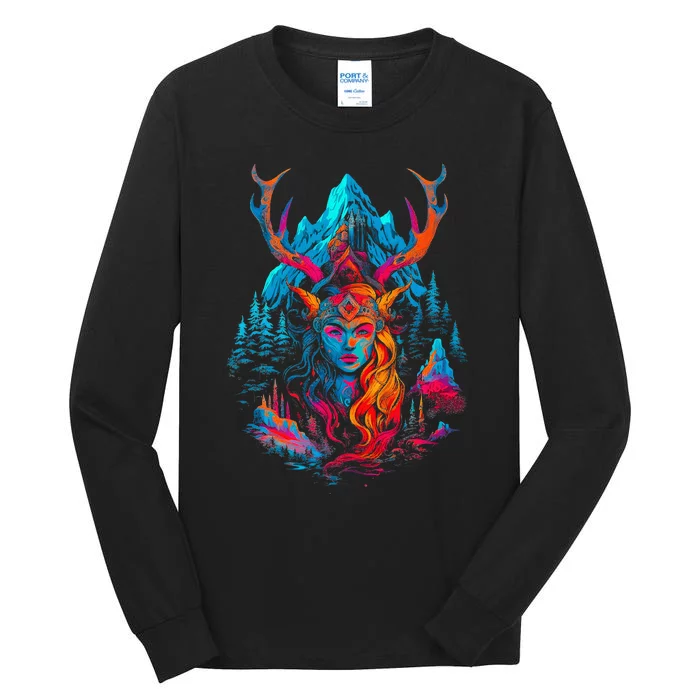 Hel Goddess Of Death Norse Mythology Viking Tall Long Sleeve T-Shirt