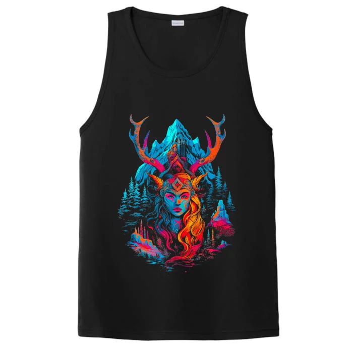 Hel Goddess Of Death Norse Mythology Viking Performance Tank