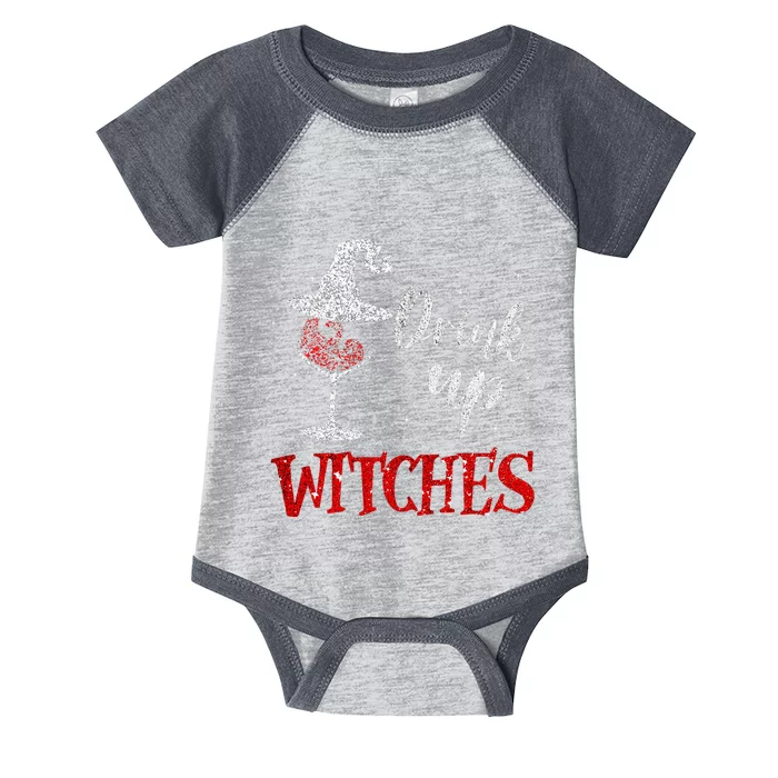 Halloween Glass Of Wine Drink Up Witche Infant Baby Jersey Bodysuit