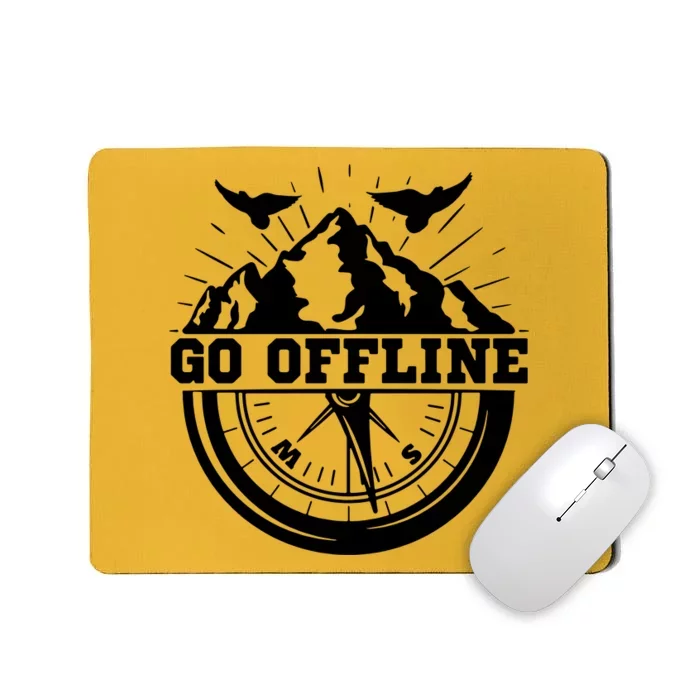 Hiking Go Offline Outdoors Nature Wilderness Adventure Mousepad