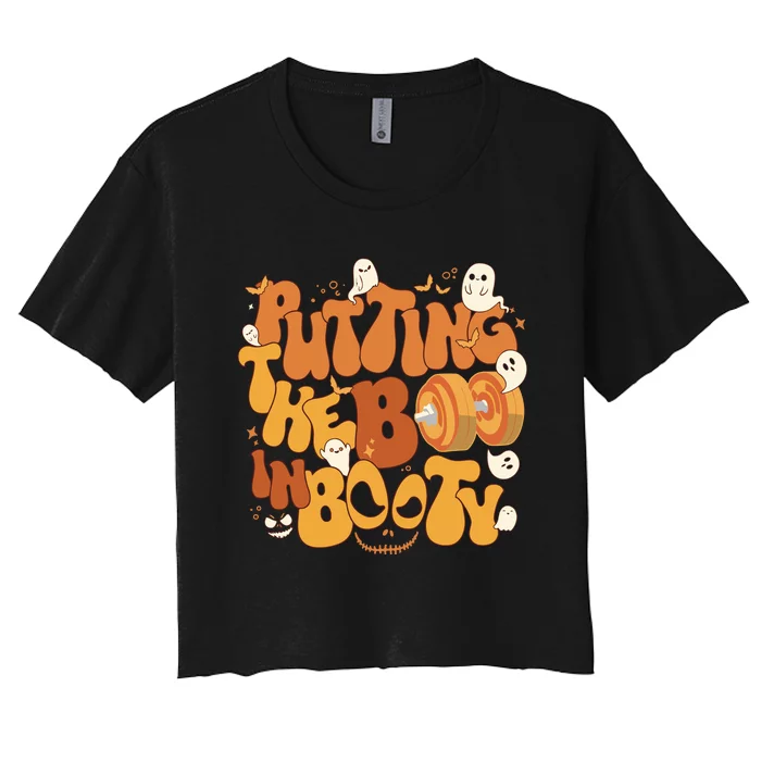 Halloween Gym Pump Cover Women's Crop Top Tee