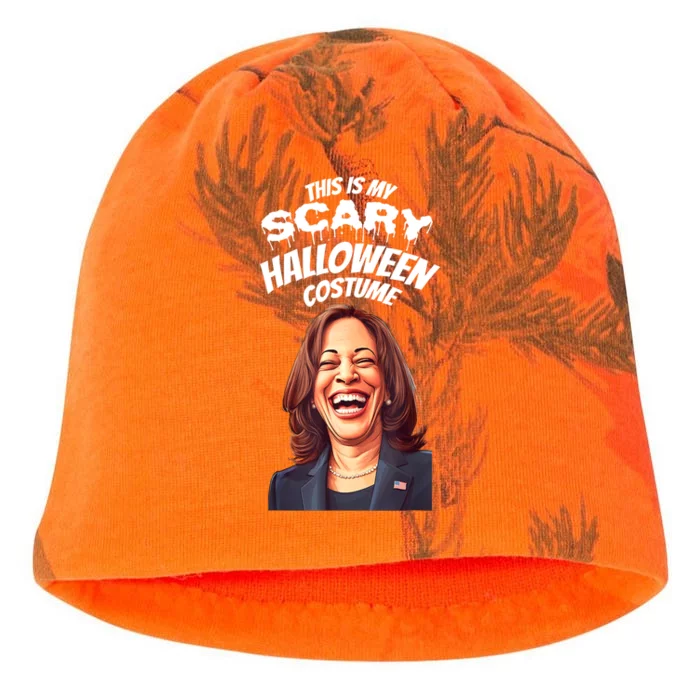 Halloween Gag President Costume Funny Kamala Harris Scary Gift Kati - Camo Knit Beanie