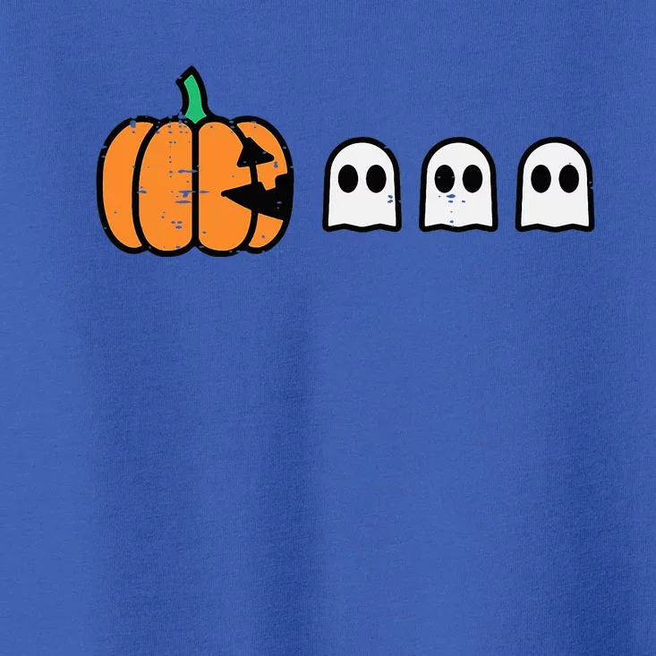 Halloween Gamer Pumpkin Eating Ghost Costume Toddler T-Shirt