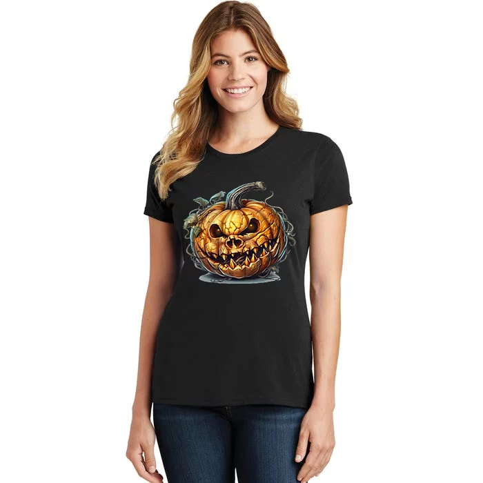 Halloween Goblin Pumpkin Women's T-Shirt