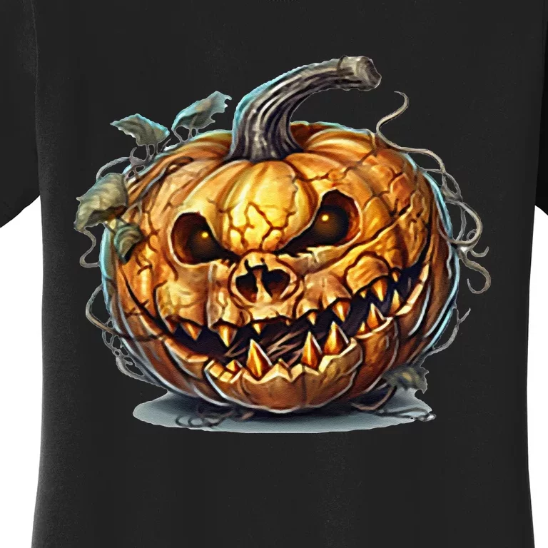 Halloween Goblin Pumpkin Women's T-Shirt