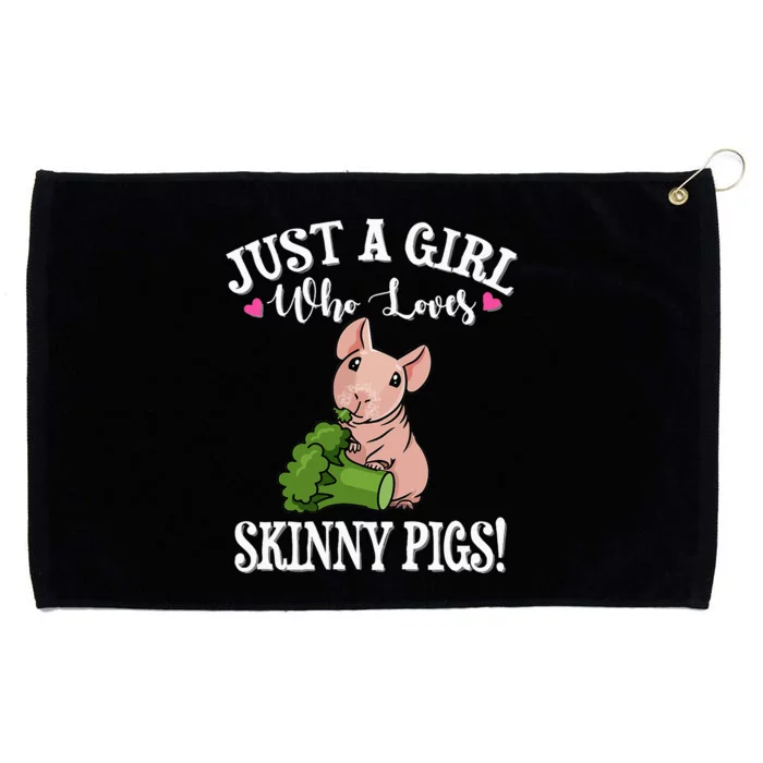 Hairless Guinea Pig Grommeted Golf Towel