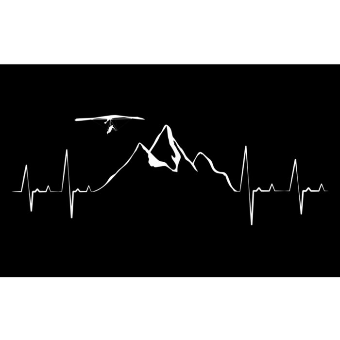 Hang Gliding Pilot Heartbeat Hang Glider EKG Bumper Sticker