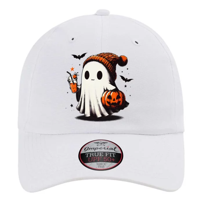 Halloween Ghost Pumpkin Fall Drinks Spooky Beanie The Original Performance Cap