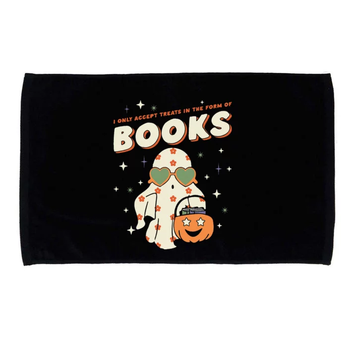 Halloween Ghost Pumpkin I Only Accept Treats In The Form Microfiber Hand Towel