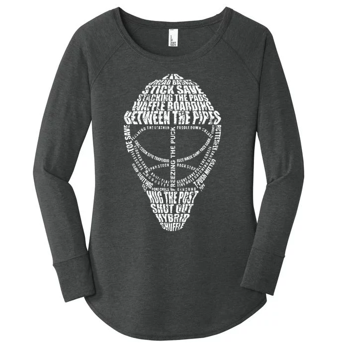 Hockey Goalie Quote For Hockey Goalie Women's Perfect Tri Tunic Long Sleeve Shirt