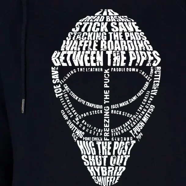 Hockey Goalie Quote Shirts For Hockey Goalie Womens Funnel Neck Pullover Hood