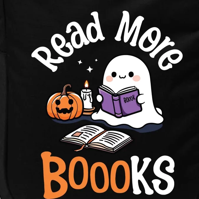 Halloween Ghost Reading Read More Books Librarian Teacher Impact Tech Backpack