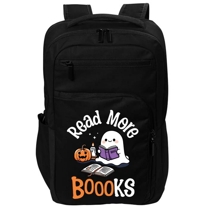 Halloween Ghost Reading Read More Books Librarian Teacher Impact Tech Backpack