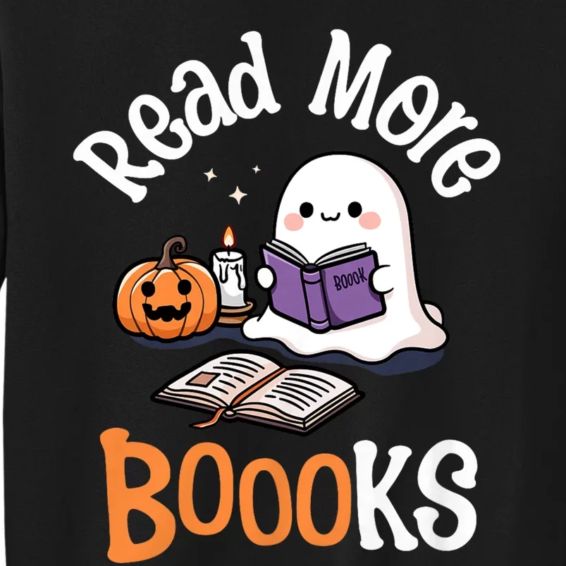 Halloween Ghost Reading Read More Books Librarian Teacher Sweatshirt