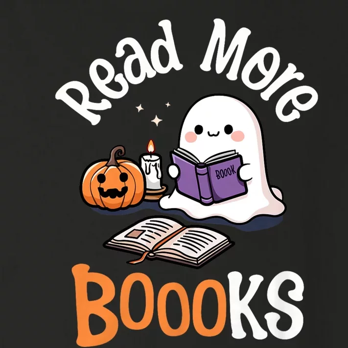 Halloween Ghost Reading Read More Books Librarian Teacher Toddler Long Sleeve Shirt