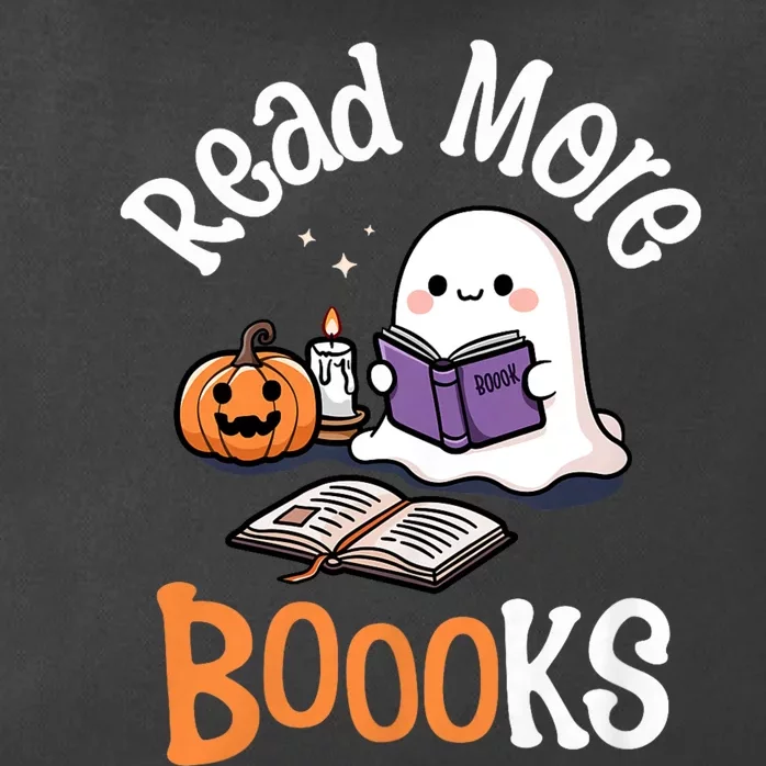 Halloween Ghost Reading Read More Books Librarian Teacher Zip Tote Bag