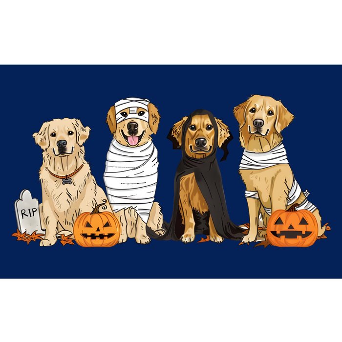 Halloween Golden Retriever Ghost Dogs Bumper Sticker