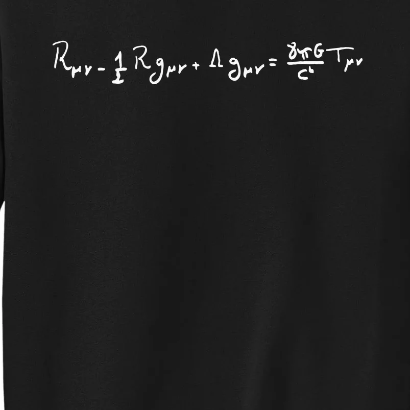 Handwritten General Relativity Field Equations Of Physics Tall Sweatshirt