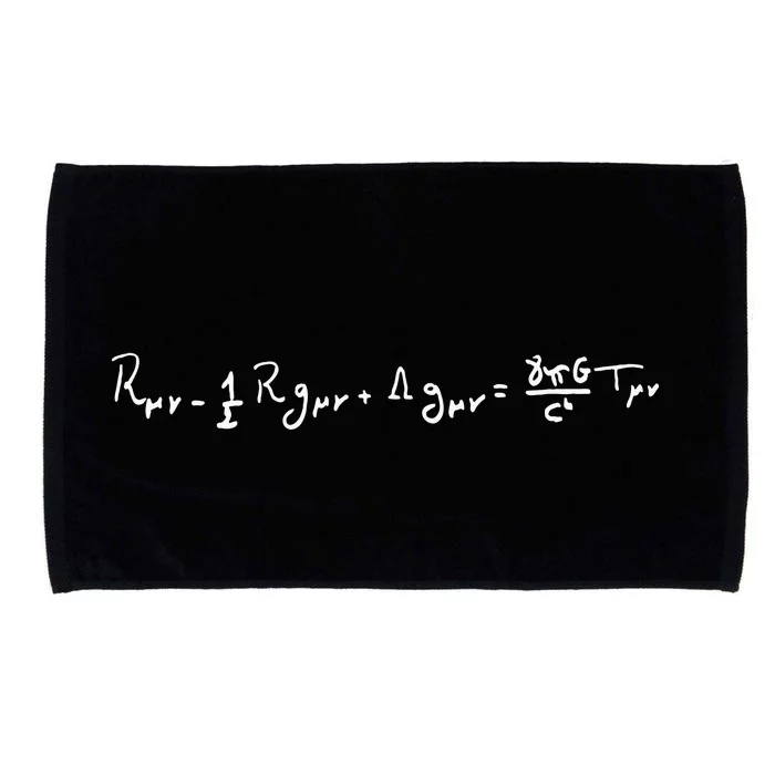 Handwritten General Relativity Field Equations Of Physics Microfiber Hand Towel