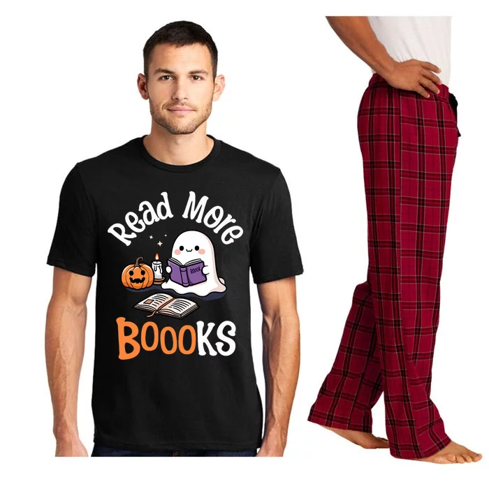 Halloween Ghost Reading Read More Books Librarian Teacher Pajama Set