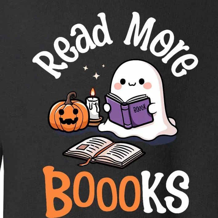 Halloween Ghost Reading Read More Books Librarian Teacher Toddler Sweatshirt