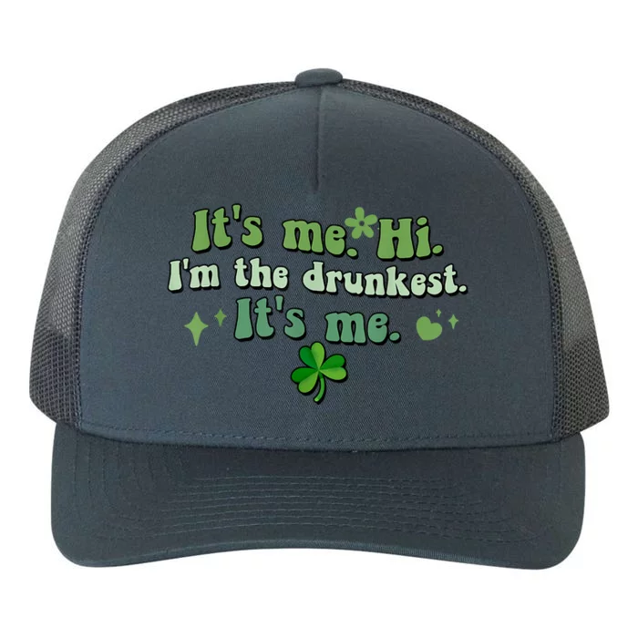 Humor Groovy Retro It's Me. Hi. I'm The Drunkest. It's Me. Yupoong Adult 5-Panel Trucker Hat