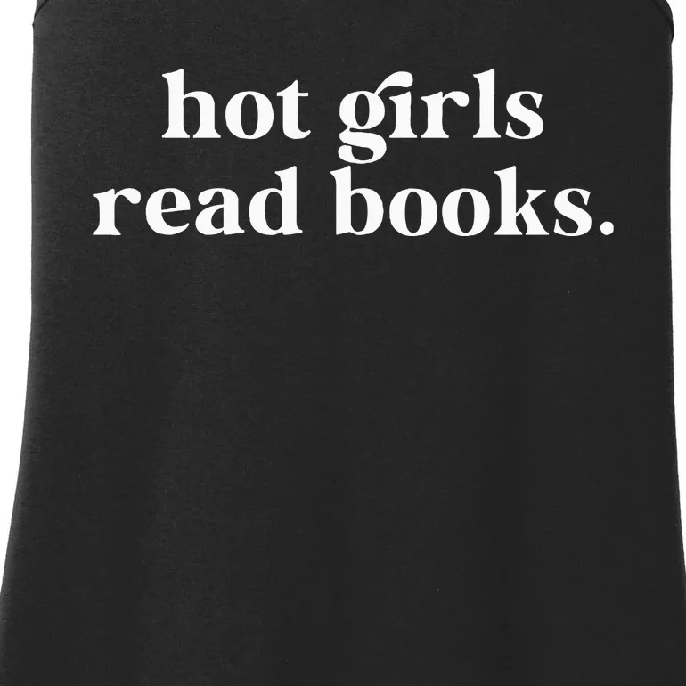 Hot Girl Read Books Lover Bookworm Librarian Book Reading Ladies Essential Tank