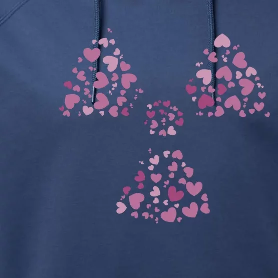 Hearts Gift Radiology Week And Radiology School Cool Gift Performance Fleece Hoodie