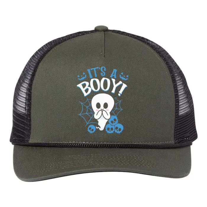 Halloween Gender Reveal ItS A Ghoul Baby Shower Party Retro Rope Trucker Hat Cap