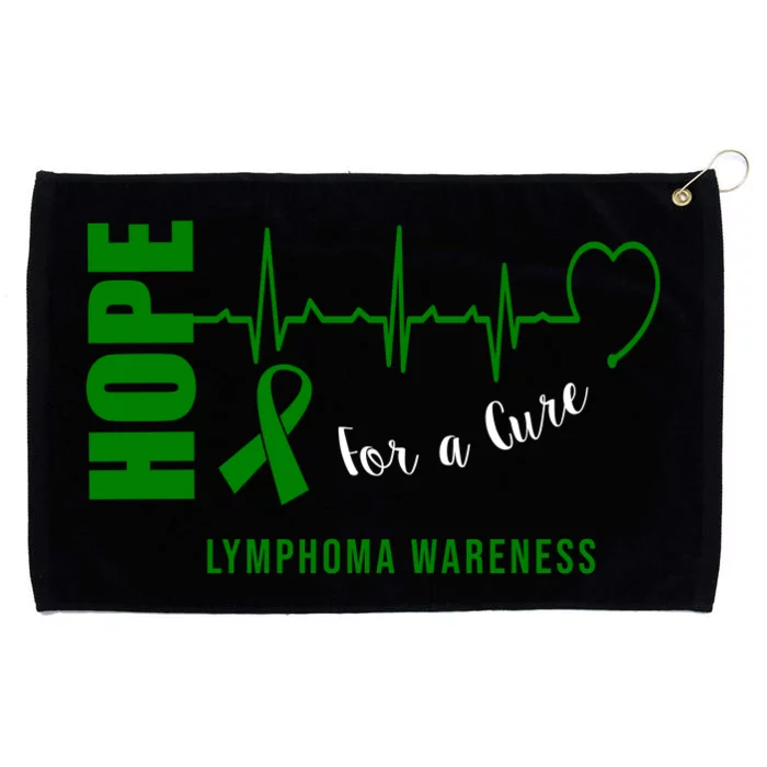 Hope Green Ribbon Lymphoma Awareness Grommeted Golf Towel