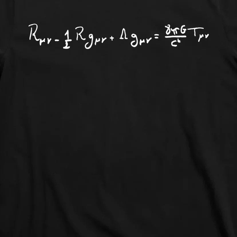 Handwritten General Relativity Field Equations Of Physics T-Shirt