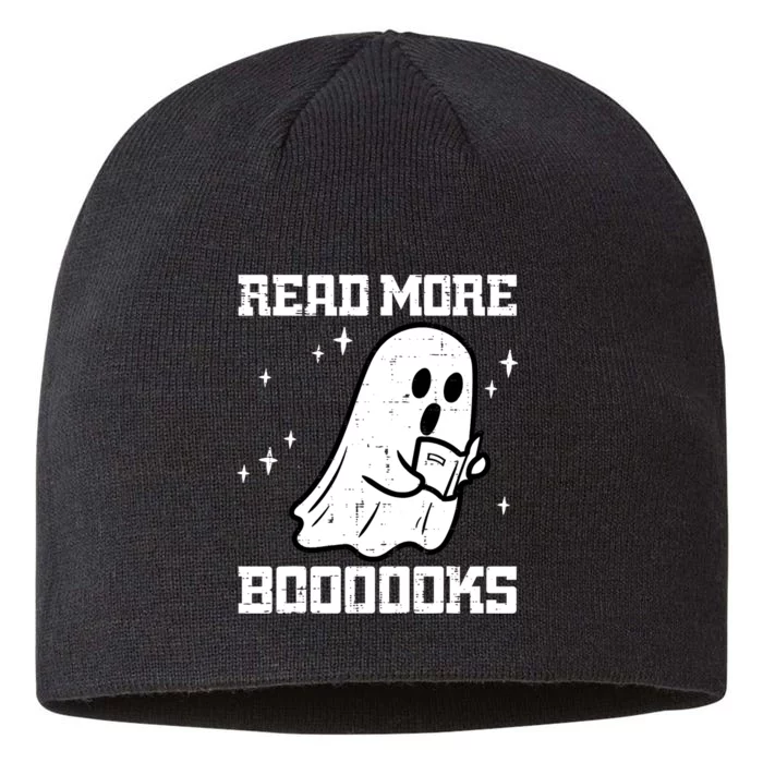 Halloween Ghost Read More Books Funny Teacher Librarian 8 1/2in Sustainable Knit Beanie