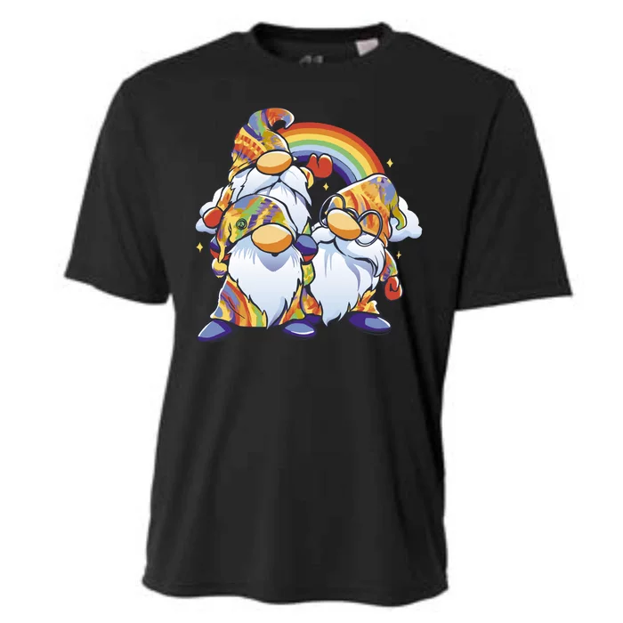 Hippie Gnomes Rainbow Cooling Performance Crew T-Shirt