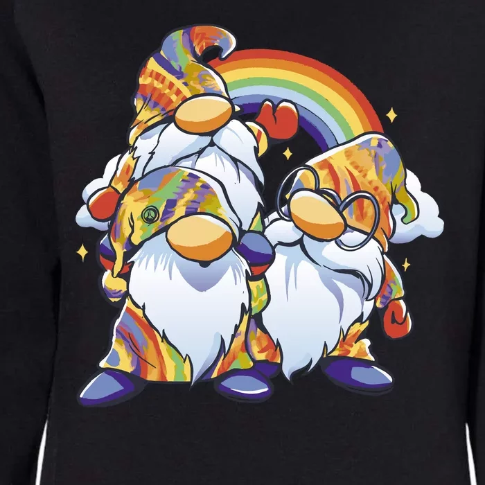 Hippie Gnomes Rainbow Womens California Wash Sweatshirt