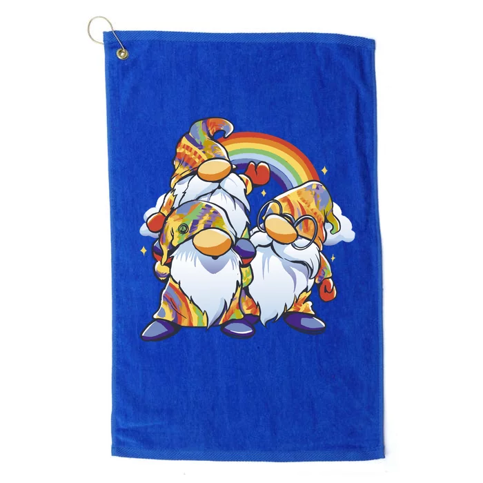 Hippie Gnomes Rainbow Platinum Collection Golf Towel