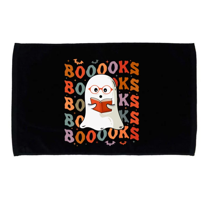 Halloween Ghost Reading Books Teacher Librarian Halloween Gift Microfiber Hand Towel