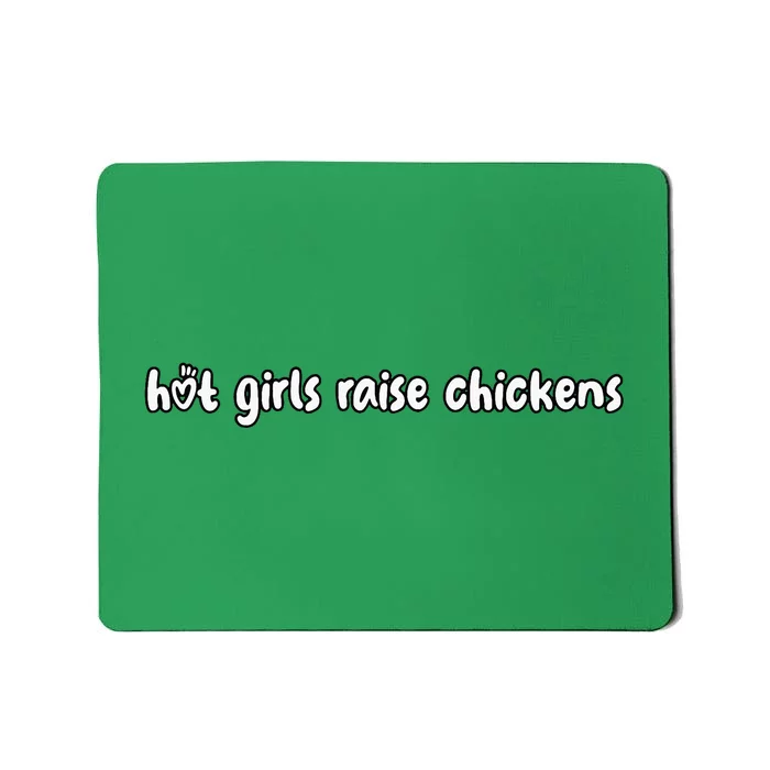 Hot Girl Raise Chickens Mousepad