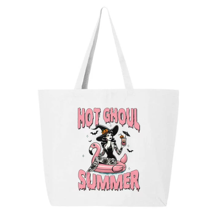 Hot Ghoul Summer Funny Beach Summer Vibes Halloween 25L Jumbo Tote