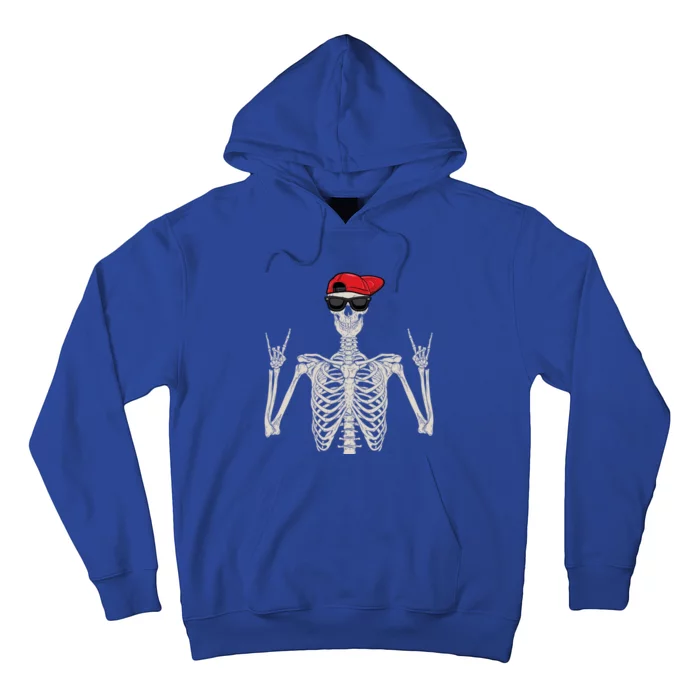 Halloween Gift Skeleton Rock On Hand Skeleton Cute Gift Hoodie