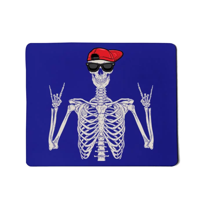 Halloween Gift Skeleton Rock On Hand Skeleton Cute Gift Mousepad