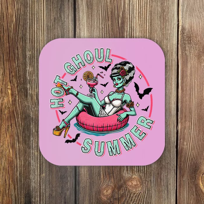 Hot Ghoul Summer Outfits Funny Beach Summer Haloween Coaster