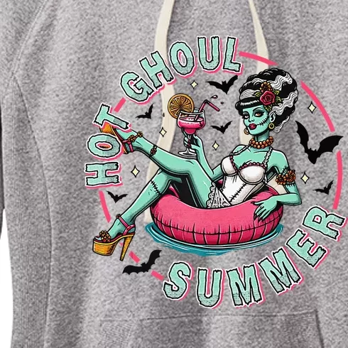 Hot Ghoul Summer Outfits Funny Beach Summer Haloween Women's Fleece Hoodie