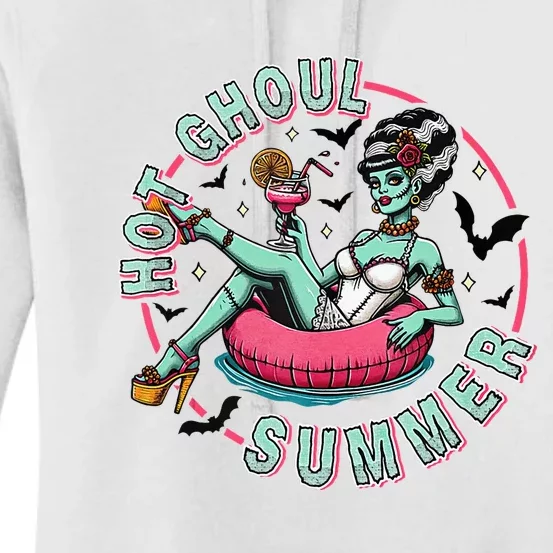 Hot Ghoul Summer Outfits Funny Beach Summer Haloween Women's Pullover Hoodie