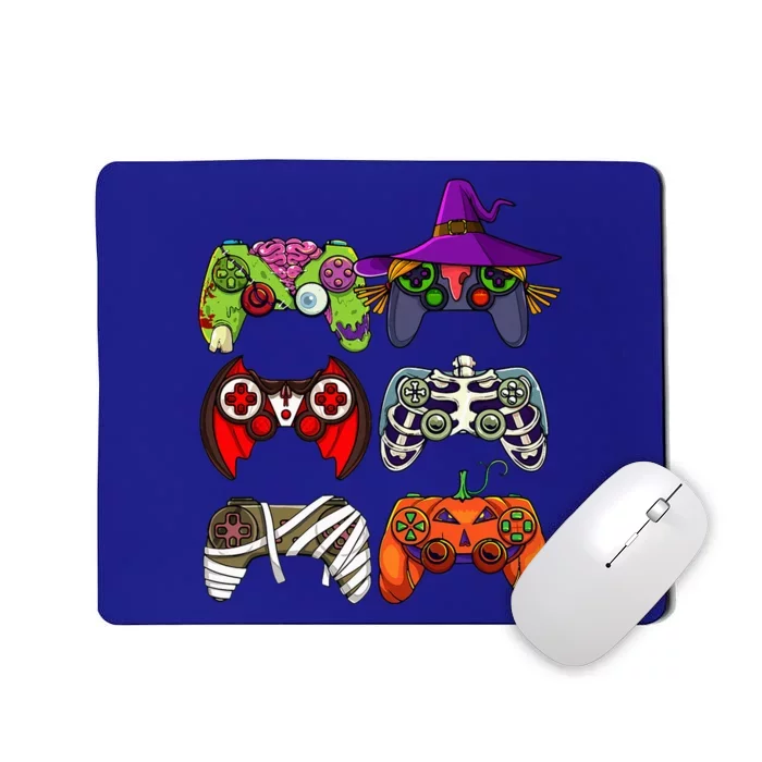 Halloween Gamer Skeleton Zombie Gaming Controllers Mousepad