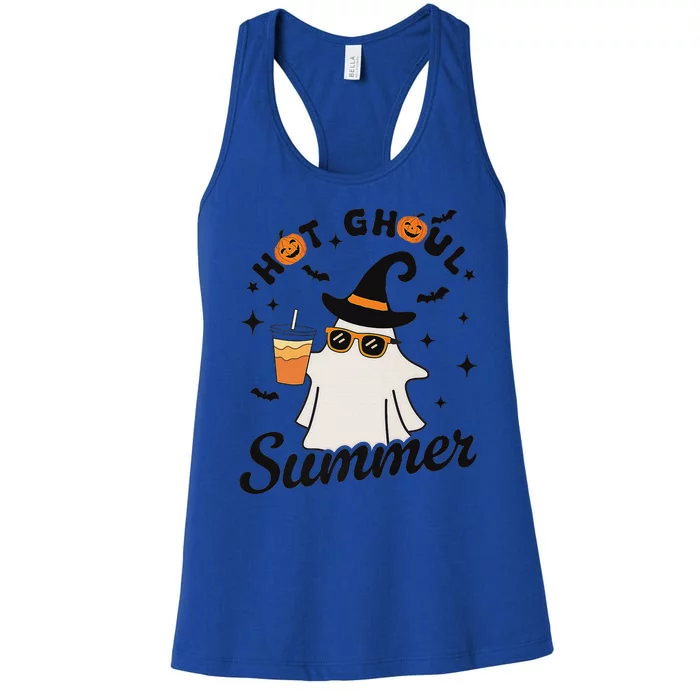 Hot Ghoul Summer Spooky Beach Vibes Women's Racerback Tank